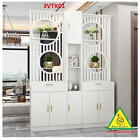 Mua Vách ngăn phòng khách nhà bếp  Tủ kệ vách ngăn phòng 3VTK01 - Nội thất lắp ráp Viễn Đông ADV