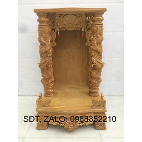 Mua Bàn Thờ Thần Tài Rồng Mây Gỗ Gõ Đỏ - Đồ Gỗ Vinh