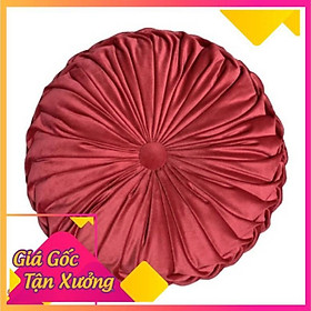 Mua Gối tựa sofa hình bí ngô bánh xe sang chảnh  vải nhung cao cấp