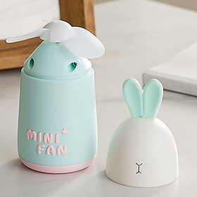Mua Quạt Sạc Mini Cằm Tay Con Thỏ Cực Dễ Thương
