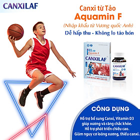 Viên uống hỗ trợ tăng chiều cao từ Tảo Biển NK Vương Quốc Anh, bổ sung Canxi và Vitamin D3 giảm nguy cơ loãng xương Canxi Laf (60 viên/hộp)