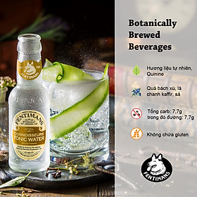 Nước Tonic Vị Thảo Mộc Fentimans Connoisseurs Tonic Water Anh Quốc 200ml x Lốc 4 Chai