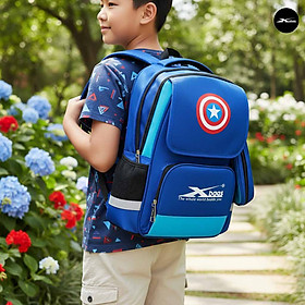 Balo Tiểu Học Nam Xbags Power XB3017 - Cặp Sách Bé Trai Lớp 1-5 Siêu Nhẹ, Chống Gù, Đệm Lưng Thoáng Khí, Bảo Hành 12 Tháng