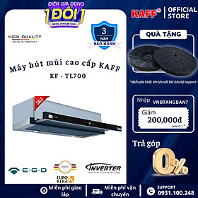 Mua Máy hút mùi âm tủ  inox phối kính cảm ứng 700mm KAFF KF-TL700 Tặng bộ lọc than thay thế - Hàng Chính Hãng