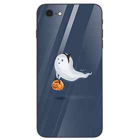 Ốp điện thoại kính cường lực cho máy iPhone 7 / 8 - haloween kinh sợ MS HLGKS050