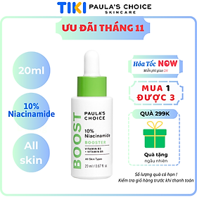 Tinh chất thu nhỏ lỗ chân lông Paula's Choice 10% Niacinamide Booster 20ml