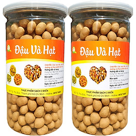 Hình ảnh 1Kg đậu phộng da cá sấy nước cốt dừa thơm ngon - 2 Hũ nắp nhôm