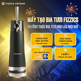 Mua Máy Tạo Bia Tươi FIZZICS Shark Tank Mỹ - Model: CARBON FZ403 - Đen Bạc - Tạo Bia Tươi Từ Bia Lon  Bia Chai.