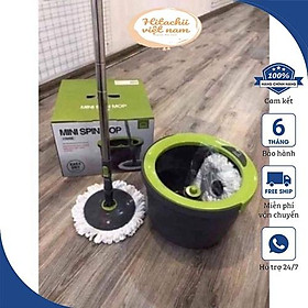 Chổi Lau Nhà Vắt Thông Minh 360 Lock Lock Inox, Bộ Lau Nhà Thông Minh Lock And Lock Mini Spin Mop Cao Cấp Siêu Thấm Hút