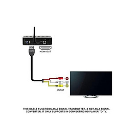 1080P HDMI Male to 3 RCA Video And Audio Adapter Cable Video Audio Converter