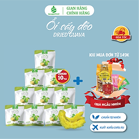 Combo 10 túi Ổi Sấy Dẻo Nonglamfood túi 75g | Ăn vặt tốt cho sức khỏe | Healthy Snack | Ăn vặt văn phòng | Ăn vặt nổi tiếng Sài Gòn | Trái cây sấy dẻo dinh dưỡng ăn liền