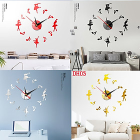 Đồng hồ treo tường 3D tự lắp ráp phong cách Châu Âu hiện đại đang HOT DH04 Đồng hồ số