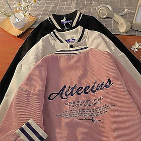 Áo khoác chống nắng Nhung gân Thêu Aiteeins dễ thương cute-A642