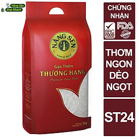 Gạo Thơm Thượng Hạng Nàng Sen 5kg - ST24