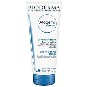 Kem dưỡng ẩm, phục hồi dành cho da khô nhạy cảm BIODERMA Atoderm Crème 200ml (Cho da khô đến da rất khô)