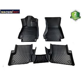 Thảm lót sàn xe ô tô Audi A6 2012 -2018 Nhãn hiệu Macsim chất liệu nhựa TPE cao cấp màu đen