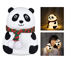 Cute Panda Night Light for Kids,Toddler,Kawaii Animal Lamp,Silicone Nursery Baby Nightlight, Kids Bedroom Decrations,Color Changing,Valentines Gifts