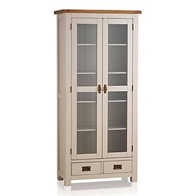 Mua Tủ Trưng Bày 2 Cánh Kính Kemble Gỗ Sồi Ibie LSD2KEMO - Trắng (90 x 42 cm)