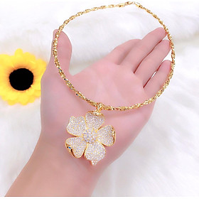 Kiềng cổ nữ mạ vàng 18k EKHM059AC