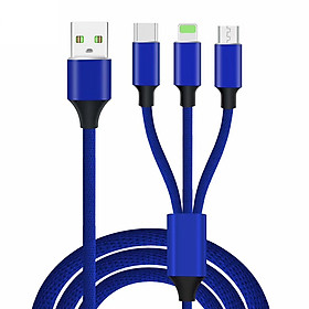 Dây Cáp Sạc Nhanh 3 Trong 1 Lightning / Type-C / Micro USB
