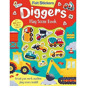 [Download Sách] Felt Stickers Diggers Play Scene Book