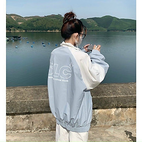 Áo khoác dù form rộng SLC - 2 màu, Áo jacket SLC light mint, Áo Khoác Bomber Dù Pha Tay SLC Nam Nữ Ulzzang Unisex Kiểu Form Rộng 2 Lớp Jacket Kèm Ảnh Thật, Áo khoác n