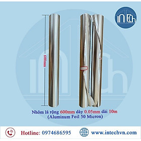 Màng nhôm Aluminum Foil 50 Micron (Giấy nhôm rộng 600mm dày 0.05mm dài 10m