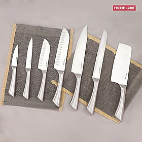 Mua  HÀNG CHÍNH HÃNG  Bộ dao 8 món Neoflam  Dao làm bằng inox 430 không gỉ  Lưỡi thép cacbon 3CR14 chống mài mòn  độ sắc cao