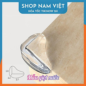 Set 5 Bịt Góc Bàn Ghế Silicon Trong Suốt (Kèm Keo 2 Mặt) - Bo Góc Chống Va Chạm An Toàn Cho Trẻ Em