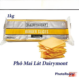 Phô Mai Lát Cheddar Dairymont Gói Chiết 60g Dễ Sử Dụng (khoảng 5 lát)