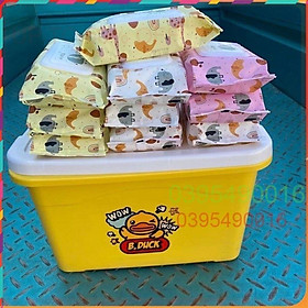 Một Gói Khăn giấy ướt  B.Duck con vịt vàng Cute tiện dụng siêu đáng yêu, HÀNG NỘI ĐỊA CAO CẤP...