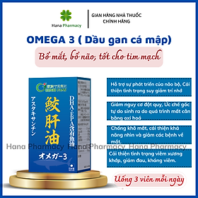 [Nhập khẩu chính hãng] Viên uống dầu gan cá mập Omega 3 bổ não, tim mạch, mắt, chống oxy hóa vượt trội