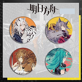 Combo 4 huy hiệu cài áo ARKNIGHT ver LINH VẬT game