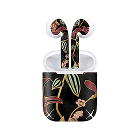 Mua Miếng dán skin chống bẩn cho tai nghe AirPods in hình giả sơn mài - GSM068 (bản không dây 1 và 2)