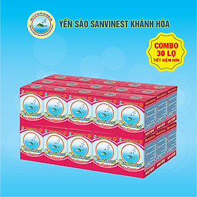 [Combo 30 lọ] Nước Yến sào Sanvinest Khánh Hòa Collagen - 209 