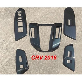Ốp Nội Thất Dành Cho Xe Honda CRV 2018-2019 2020 2021- 5 chi tiết Mẫu Titan