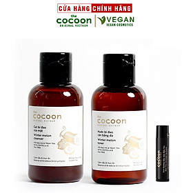 Combo Gel rửa mặt bí đao cocoon 140ml + Toner bí đao cocoon 140ml + Son