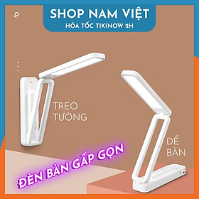 Đèn Bàn Gấp Gọn Treo Tường Tích Điện, Điều Chỉnh Ánh Sáng