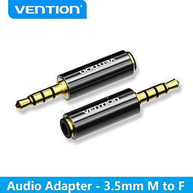 Đầu nối audio 3.5mmMale sang 3.5mm Female Vention VAB-S06 (1 chiếc) - Hàng chính hãng