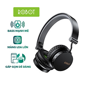 Tai Nghe Chụp Tai Không Dây ROBOT Spirit H10 – Âm Bass Mạnh Mẽ, Màng Loa 40mm, Có Thể Gấp Gọn, Sử Dụng Liên Tục 15H - HÀNG CHÍNH HÃNG