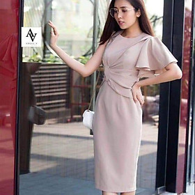 Đầm kem freesize dưới 55kg