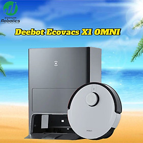 Mua Robot Hút Bụi Lau Nhà Tự Đổ Rác Và Giặt Giẻ Ecovacs Deebot X1 Omni Thông Minh Công Suất Hút Lên Tới 5000pa Hệ thống AIVI 3D Thế Hệ 2 Có Sức Mạnh Tính Toán Hơn 8 Tần T8 Aivi  16 Lần T9 - Hàng Chính Hãng