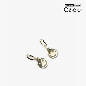 CECI - Khuyên tai nữ dáng thả hình mặt cười trẻ trung CC1-01000045