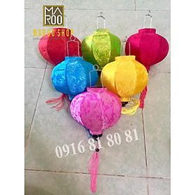 Mua Combo 10 đèn lồng Hội An vải lụa size 20 cm đủ màu