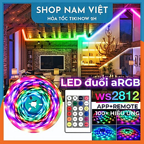 Dây Led Đuổi Trang Trí aRGB 5050 Chip WS2812B - 16 Triệu Màu, 100+ Hiệu Ứng