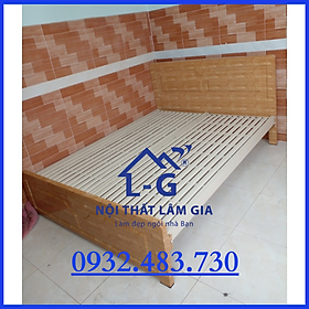 GIƯỜNG SẮT HỘP GIẢ GỖ CAO CẤP SƠN TĨNH ĐIỆN RỘNG 1M6X2M TẠI HCM