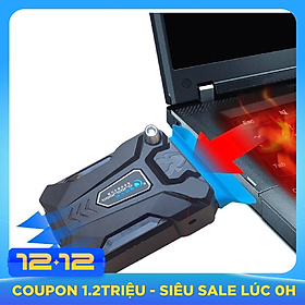 Quạt hút gió tản nhiệt laptop máy tính đế tản nhiệt tương thích với mọi loại laptop
