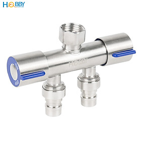 Mua Van chia nước 2 đầu vặn cho dây cấp inox 304 Hobby home decor DNV2