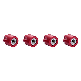4PCS RC Car Wheel Rim Center Cap M4 Nut Metal For 1/10 RC CraWler Traxxas HSP Redcat Rc4Wd Tamiya Axial SCX10 D90 HPI