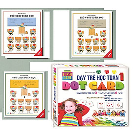 Hình ảnh Combo TRÒ CHƠI TOÁN HỌC TẬP 1+2+3 + Flashcard - Dạy Trẻ Học Toán Dotcard Tập 1
